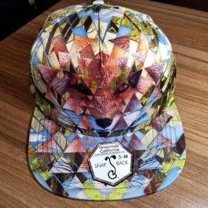 Grassroots Limited Edition Geometric Fox Snapback Hat